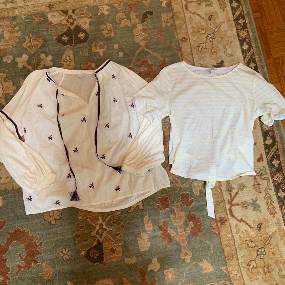 LUCKY BRAND blouse and crop top